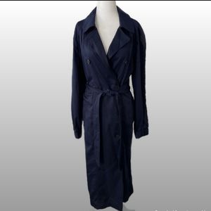 GAP Lightweight Trench Navy Blue Coat Jacket